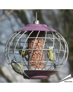 Futtersäule Helix für Erdnüsse - Mit Schutzkäfig - www.hoezo-kado.de