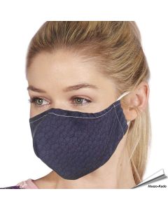 Wiederverwendbarer Mundschutz - schwarze Würfel