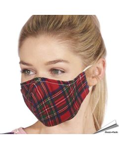 Wiederverwendbarer Mundschutz - Tartan