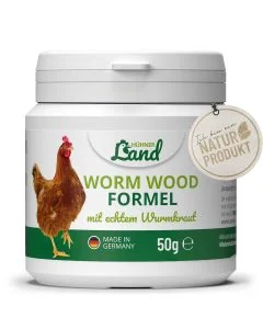 Wurmkur von HÜHNER Land für Geflügel ✔️ Mit echtem Wurmkraut ✔️ Natürlich wirksam & gut verträglich ✔️ Kaufe jetzt online im Hoezo-Kado Shop