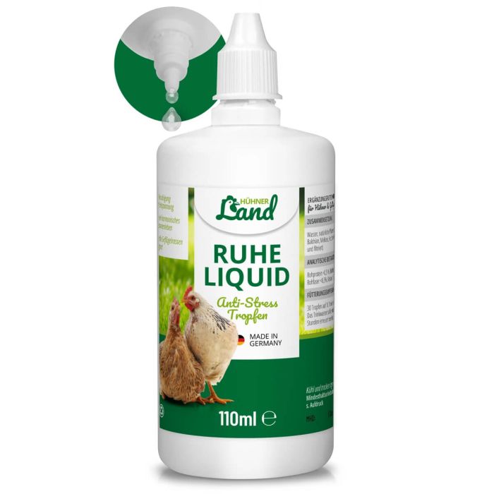 Ruhe Liquid - Anti-Stress Tropfen für Hühner und Geflügel | Hoezo-Kado