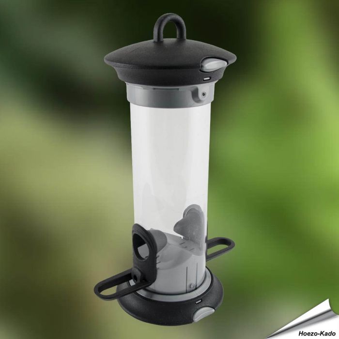 Apollo Futtersilo für Samen mit 2 Öffnungen - Empfohlen von Vogelbescherming Nederland - www.hoezo-kado.de