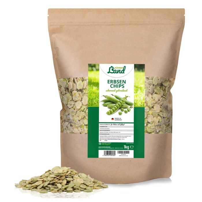 Erbsen Chips | Gesunde Leckerei für Hühner und Wachteln | Hoezo-Kado