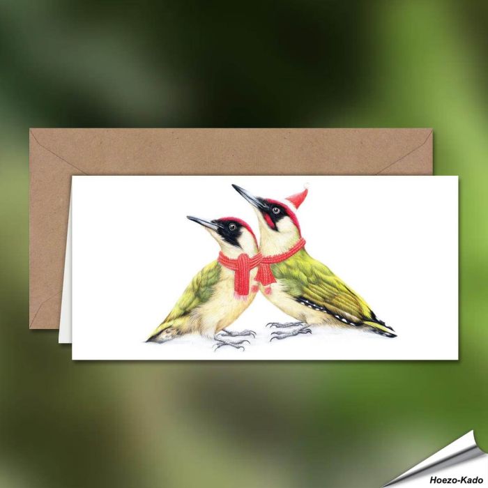 Weihnachtskarte | Grünspecht | Drummer | Hoezo-Kado