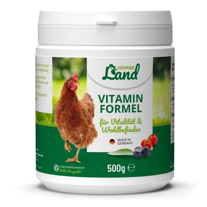Vitamin Formel für Hühner und Geflügel | 500g | Hoezo-Kado