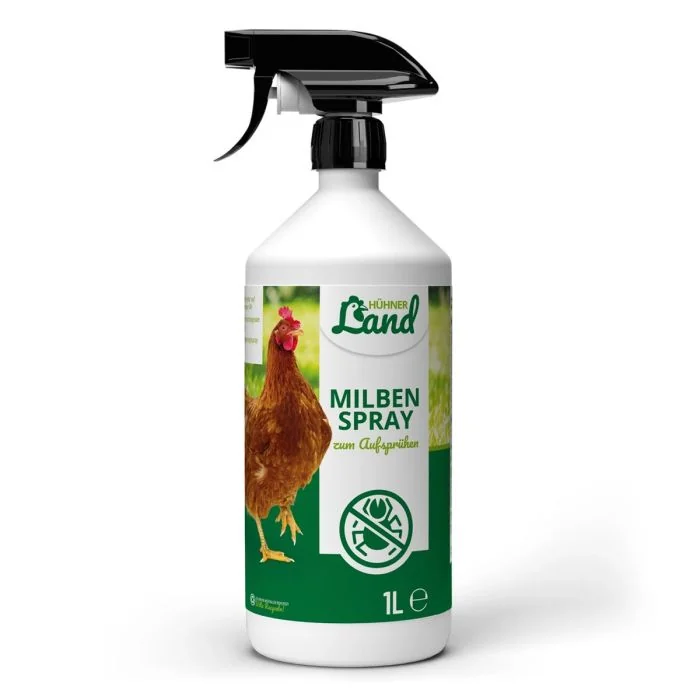Milbenbefall bei Deinen Hühnern? ✓ Milben-Spray Repellent zur Unterstützung der Abwehr von Milben und Parasiten ✓ Hühnerstall ✓ Online bei Hoezo-Kado