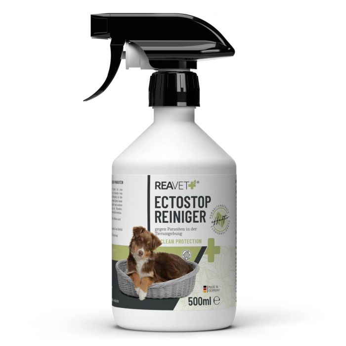 EctoStop Reiniger für Hunden, Katzen und andere Haustiere ✔️ Gegen Flöhe und Milben ✔️ Schutz & Hygiene für dein Zuhause ✔️ Bestelle jetzt direkt im Hoezo-Kado Shop