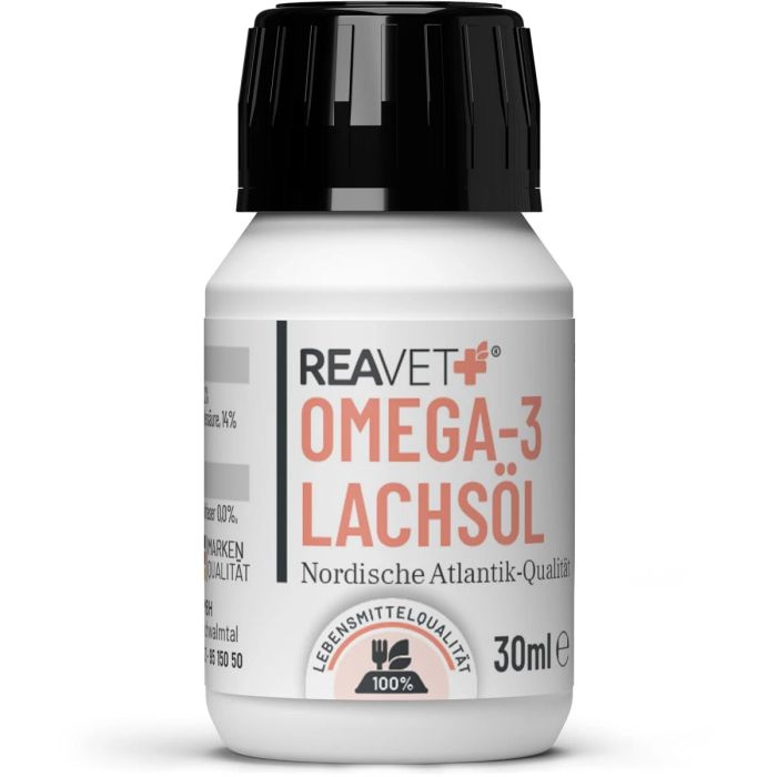 ReaVET Omega-3 Lachsöl für Hunde, Katzen & Pferde (30ml)