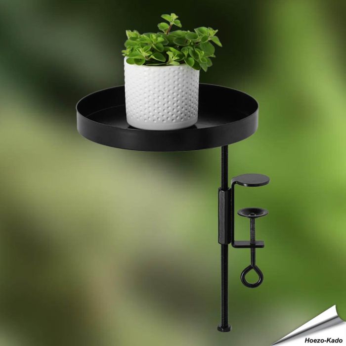 Runde Fensterbankhalterungen (M) - Schwarz