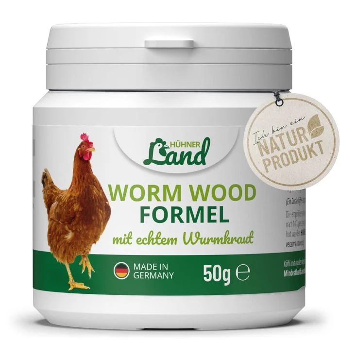 Wurmkur von HÜHNER Land für Geflügel ✔️ Mit echtem Wurmkraut ✔️ Natürlich wirksam & gut verträglich ✔️ Kaufe jetzt online im Hoezo-Kado Shop