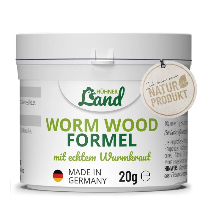Wurmkur von HÜHNER Land für Geflügel ✔️ Mit echtem Wurmkraut ✔️ Hohe Akzeptanz - unkompliziert in der Anwendung ✔️ Kaufe jetzt online im Hoezo-Kado Shop