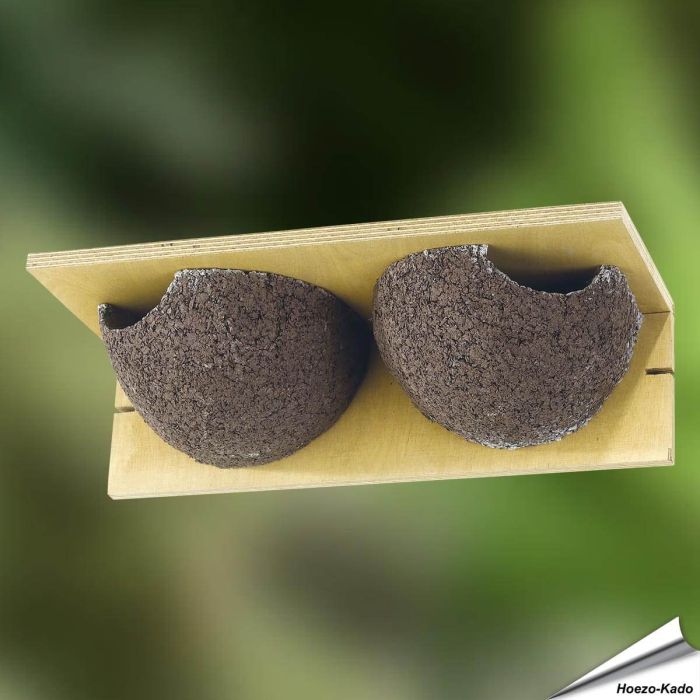 Kunstnistkasten Mehlschwalbe (doppelt)