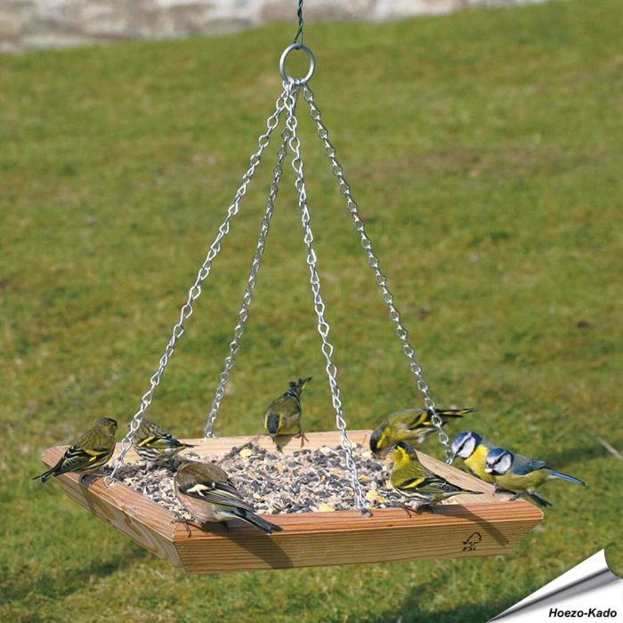 Hängender Futtertisch für Gartenvögel