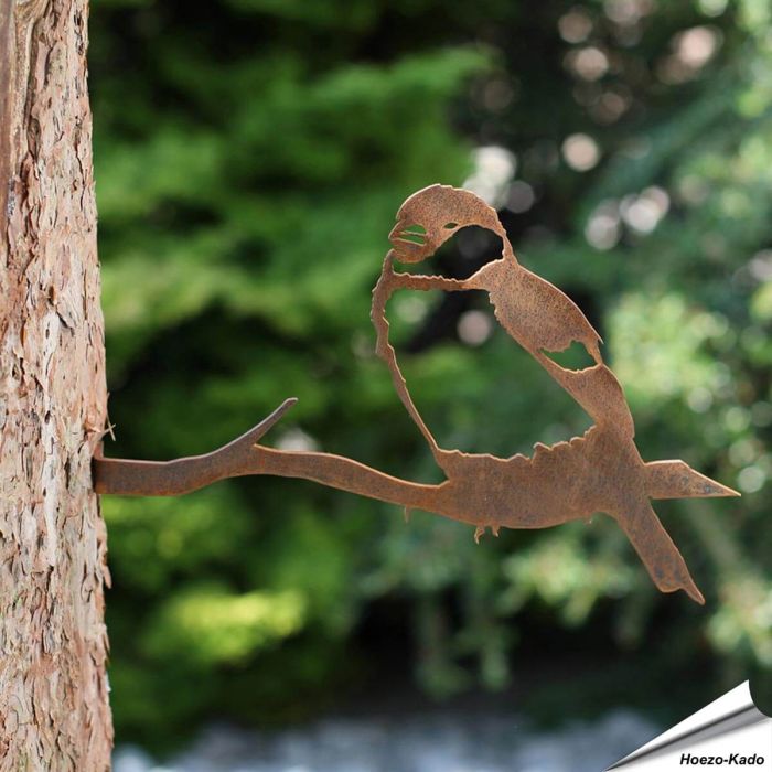 Metallvogel - Haussperling (Cor-Ten-Stahl)