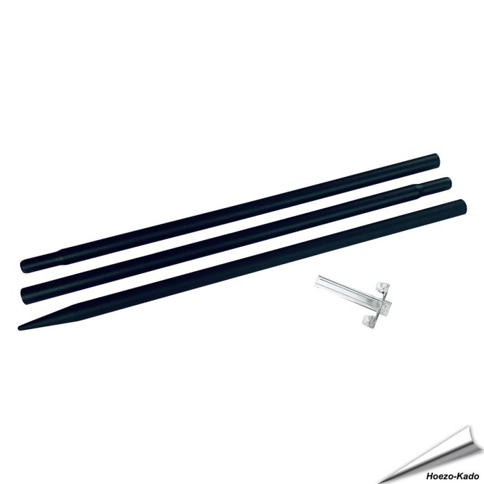 Pfahl für Futtersäulen (schwarz)