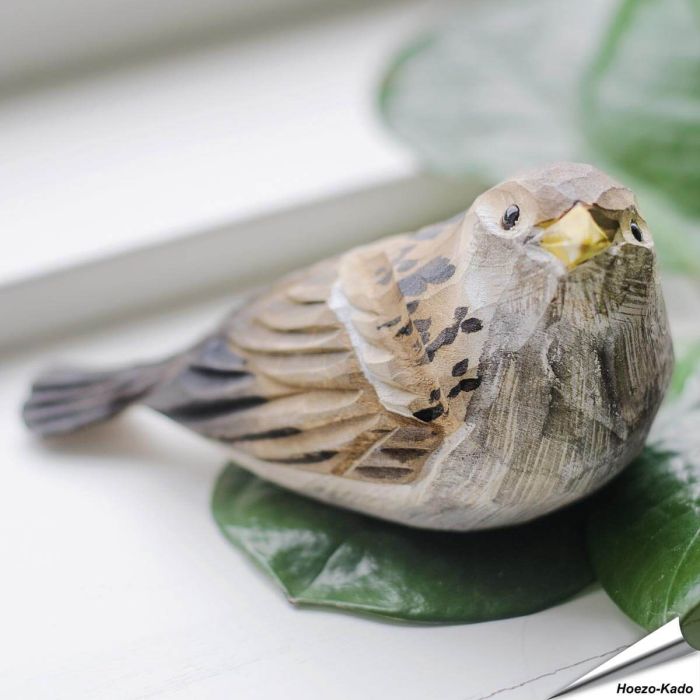 DecoBird - Junger Haussperling