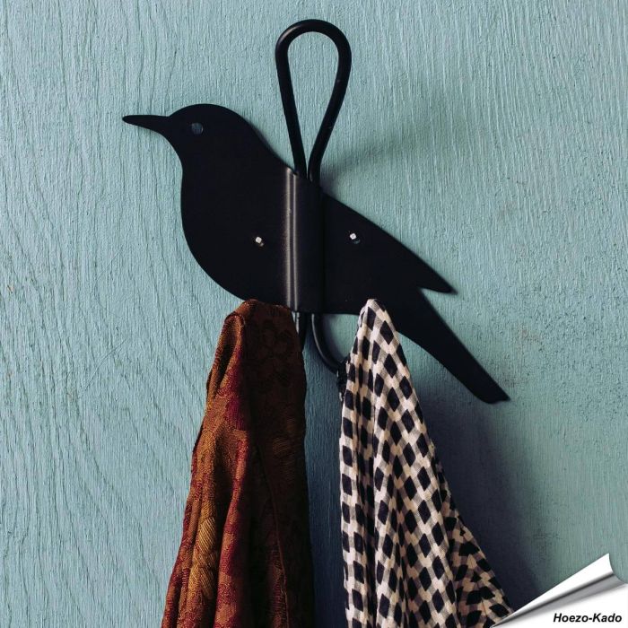 Silhouetten-Kleiderhaken Amsel