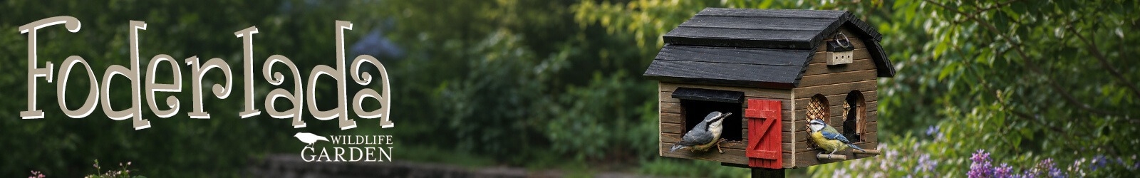 Foderlada Futterhaus von Wildlife Garden - Perfekt für kleine Gartenvögel Foderlada Futterhaus von Wildlife Garden - Perfekt für kleine Gartenvögel